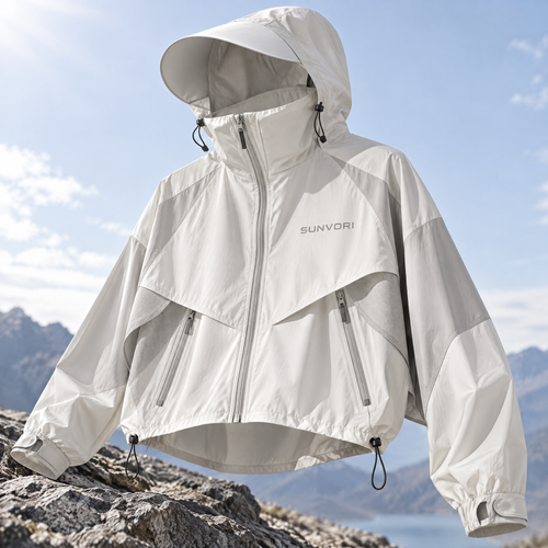 Sunvori UPF 50+ Sun Protection Jacket – White