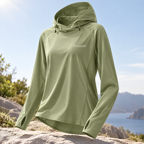 Sunvori UPF 50+ Sun Protection Jacket – Forest Green