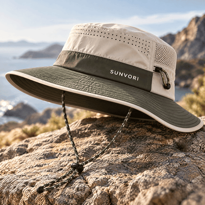 Sunvori UPF 50+ Wide Brim Sun Hat – Khaki