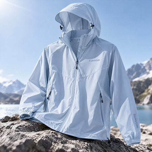 Sunvori UPF 50+ Sun Protection Jacket – Ice Blue