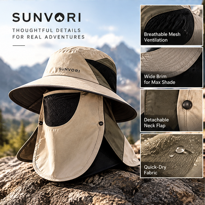 Sunvori UPF 50+ Outdoor Sun Hat – Beige