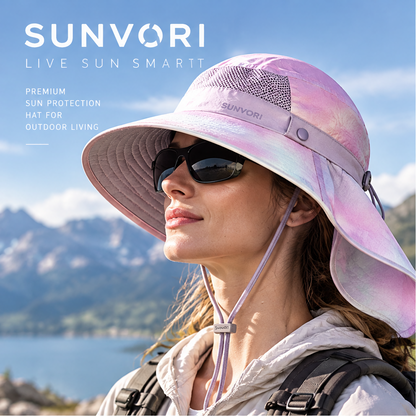 Sunvori UPF 50+ Sun Hat – Iridescent Pink
