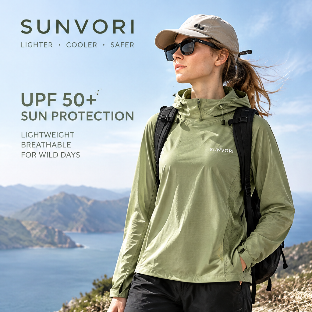 Sunvori UPF 50+ Sun Protection Jacket – Forest Green