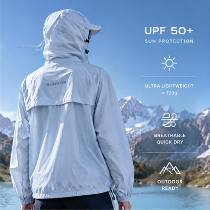 Sunvori UPF 50+ Sun Protection Jacket – Ice Blue