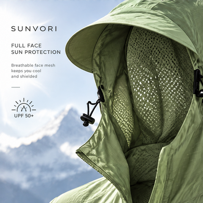 Sunvori UPF 50+ Sun Protection Jacket – Olive Green