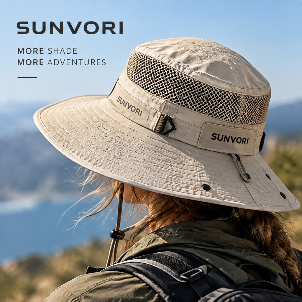 Sunvori UPF 50+ Bucket Sun Hat – Khaki