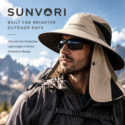 Sunvori UPF 50+ Outdoor Sun Hat – Beige