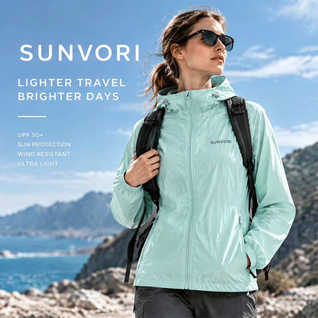 Sunvori UPF 50+ Sun Protection Jacket – Mint Green
