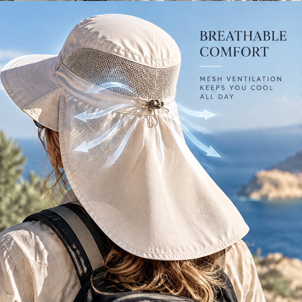 Sunvori UPF 50+ Outdoor Sun Hat – Off White