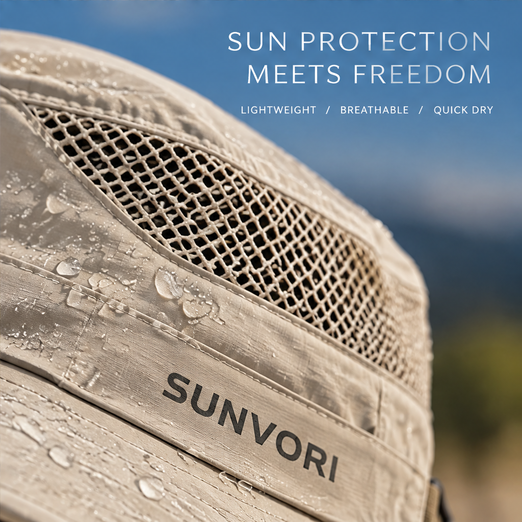 Sunvori UPF 50+ Bucket Sun Hat – Khaki